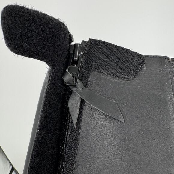 Ariat half chaps ST black leather quilted comfort fit stretch riding small tall - Picture 10 of 14